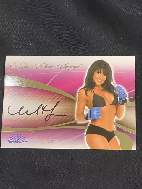 Mia St John "Autograph Card" Benchwarmer Signature Series 2008