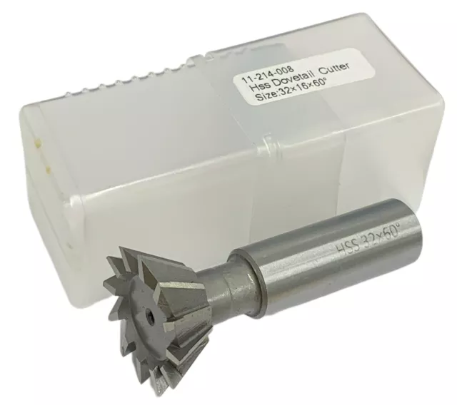 32Mm Diameter Dovetail Cutter 60° Angle Hss Milling Cutters Rdgtools