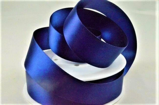 Eichenholz doppelseitiger Satin 15 mm x 25 m marineblau