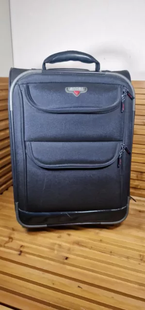 SUITCASE ANTLER MEDIUM Hold Sized Twin Wheeled Pocketed See The