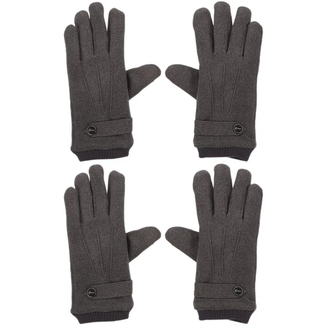 2 Pairs Gants D'équitation Durables D'extérieur D'hiver De Ski Manquer