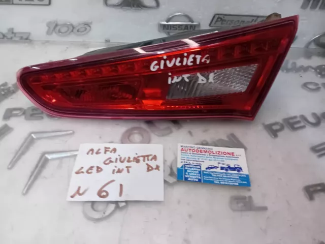 Fanale Stop Posteriore Interno Cofano Sinistro Sx Led Alfa Romeo Giulietta