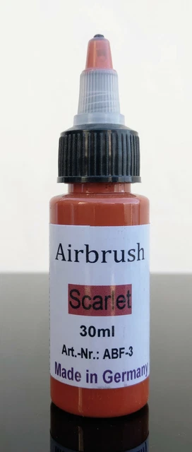 30 ml colori aerografo, colore scarlatto colori aerografo acrilico unghie colorate