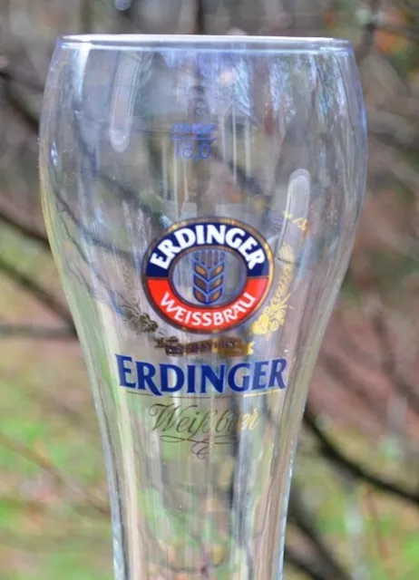 Erdinger Weissbrau Weibbier Half Liter German Beer Glass