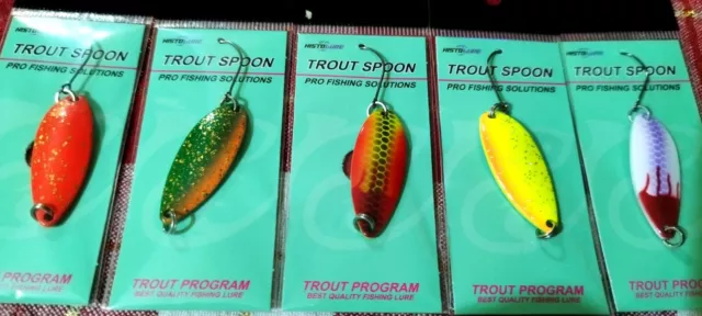 CUCCHIAINI ONDULANTI  TROUT AREA SPOON 4,5  gr SPINNING TROTA