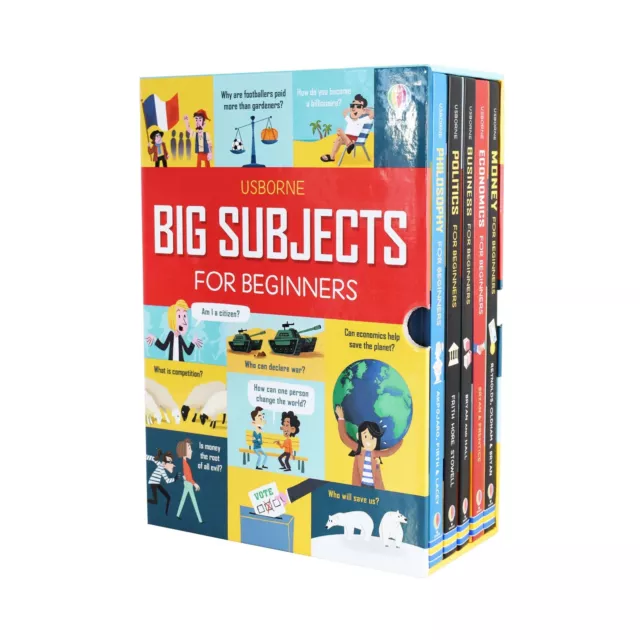 Usborne Big Subjects for Beginners 5 Books Collection Box Set - 8-11 - HB