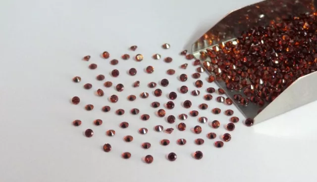 Garnet Round Cut SIZE CHOICE Loose Stones Natural Semiprecious Gemstones