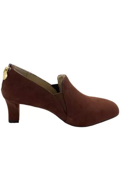Adrienne Vittadini Suede Classic Shootie Lave Brown