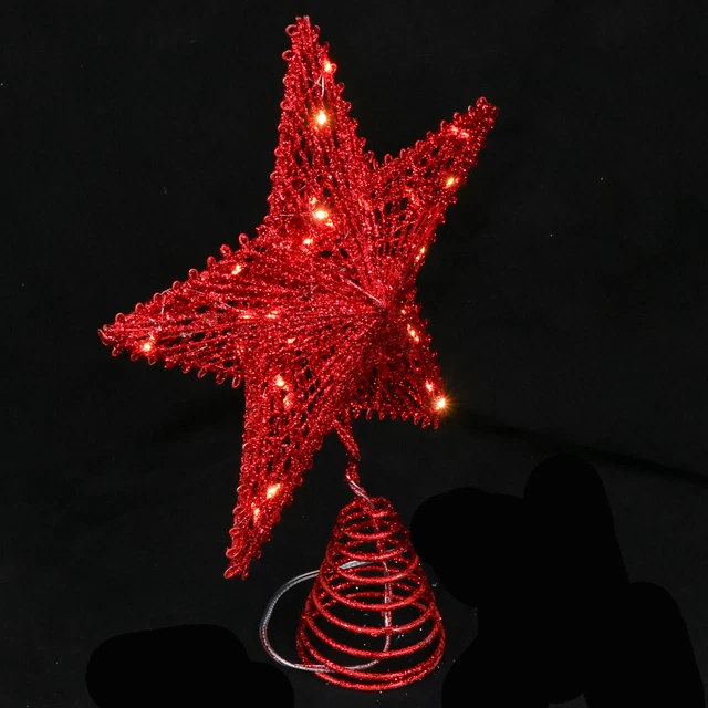 Étoile Sapin Noël En Plastique 2pcs Rouge - Leroy Merlin