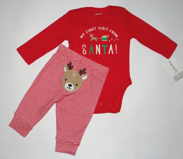 NWT, Baby girl/boy clothes, 3 months, Carter's 2 piece Christmas set