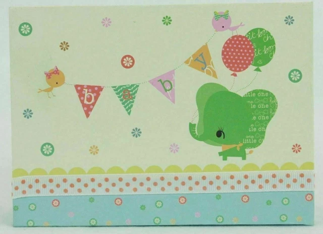 Pepper Pot Boxed Notecards Baby's Buddies Greeting Card Elephant Baby Banner