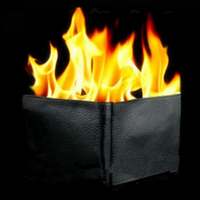 Magic Trick Flame Fire Wallet Große Flamme Magier Trick Wallet Stage Stre.ca