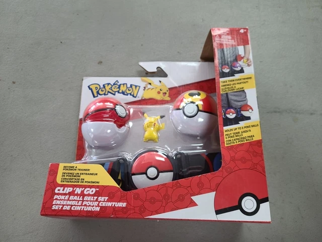 Pokemon Clip 'N' Go Poke Ball Belt Set New Pikachu!!! 2022 - NEW
