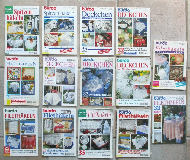 14 Hefte Zeitschriften Handarbeiten burda special Anna special (DIN A5)