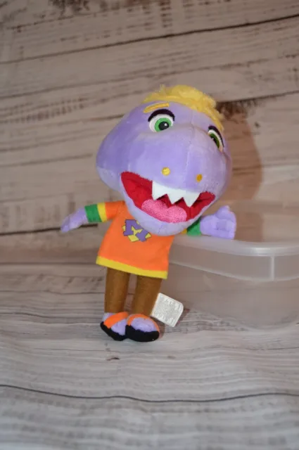 GUC Chuckie Cheese Mr. Munch Big Head Doll Plush 10” Purple Dinosaur No Tags