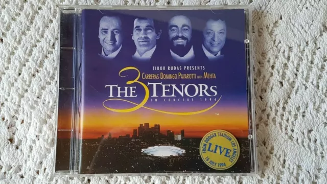 CD Carreras Domingo Pavarotti with Mehta The 3 Tenors in Concert 1994 Live LA