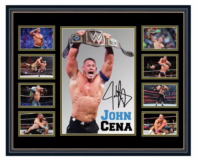 Wwe John Cena Signed Limited Edition Framed Memorabilia