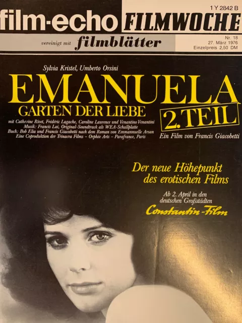 film-echo Filmwoche Nr.18(1976) Emanuela Garten der Liebe 2.Teil Catherine Rivet