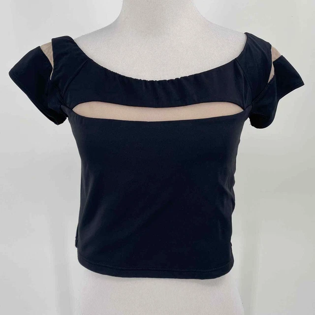 Balera Dance Crop Cutout Top Size Large