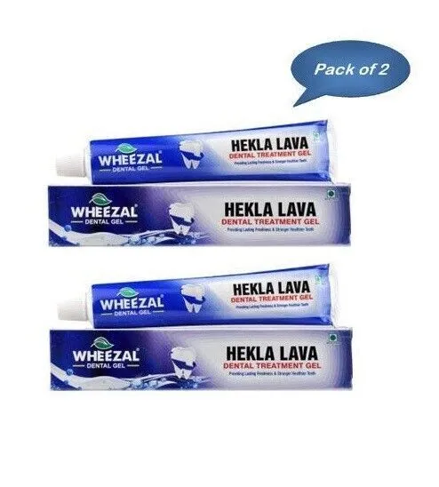(Paquet de 2) Gel dentaire Hekla Lava pour homéopathie Wheezal (100 g chacun)