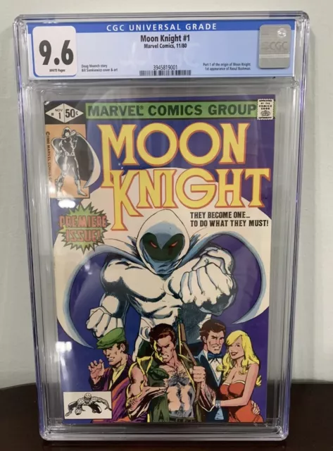 Moon Knight #1 “Cvr B 1St Appearance Bushman” Cgc Grade 9.6 Marvel Comics 1980