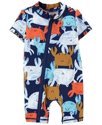 Carters - Baby Boys One-Piece R Navy Print - 3 months