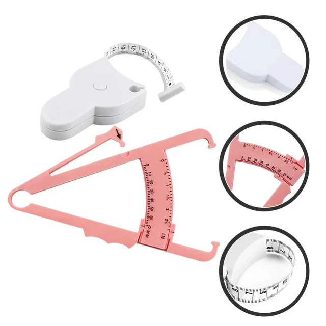 Fat Tester Skinfold Caliper Fat Waist Ruler Digital Body Tape Measure Handheld