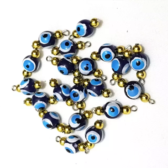 OEIL BLEU NAZAR Boncuk Amulette Beads Charm Pendentif 925er Argent EUR  32,99 - PicClick FR