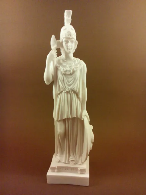Atenea Escultura de alabastro Estatua Diosa de la sabiduría y artefacto de...
