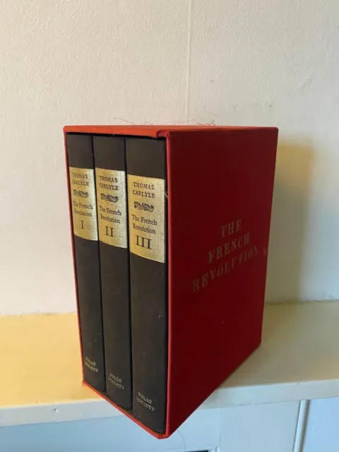 Folio Society The French Revolution 1989 Thomas Carlyle 3 Volumes - Good Cond.
