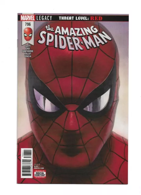 Amazing Spiderman #796 1st Print Marvel Comics Threat Level Red NM to NM+