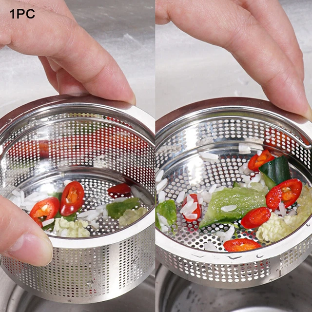 Filtro Lavandino Acciaio Inox - Filtro Scarico Per Cucina E Bagno, Antintasamento 5,5 Cm - Foto 9