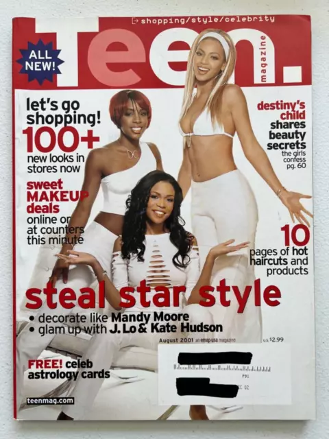 Teen Magazine - Destiny's Child Beyonce - August 2001