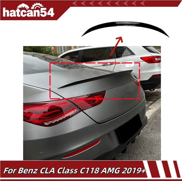 Auto Perfectionists UK Gloss Black Rear Boot Spoiler Lip Wing For Mercedes CLA Class W118 / C118 (2019+)