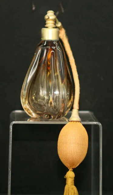 Vintage French Art Deco Marcel Franck Heavy Crystal Perfume Bottle c1930s 3