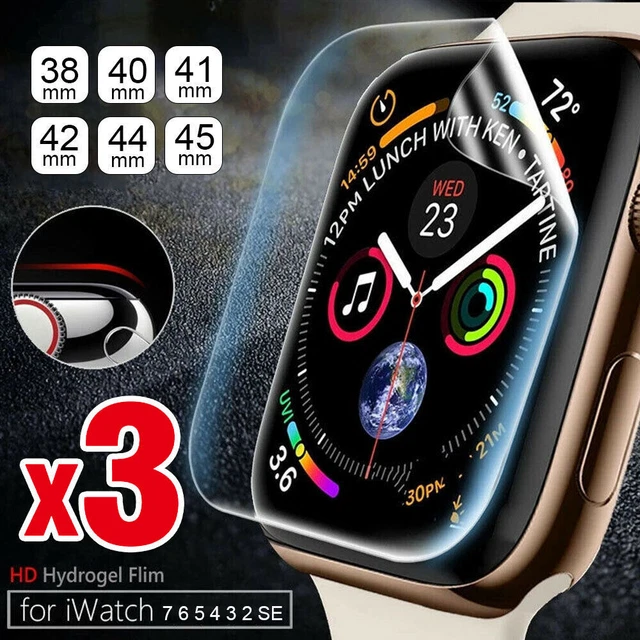 3D Tempered Glass Screen Protector Fr Apple Watch Series 9 8 7 6 5 40 41 44  45mm