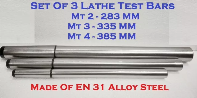 Juego de barras de prueba de alineación de torno 2MT 3MT 4MT MT2 - MT3 -...