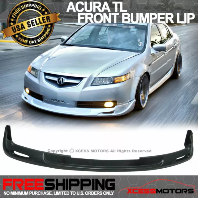 Fits 04-06 Acura TL Mugen Style Unpainted Front Bumper Lip Spoiler Splitter PU