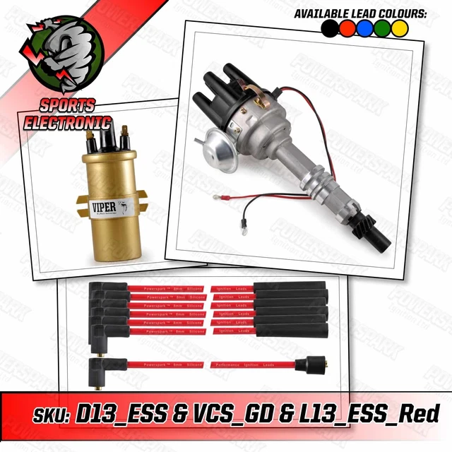 FORD ESSEX V6 Electronic Distributor with Gold Sports Viper Coil and