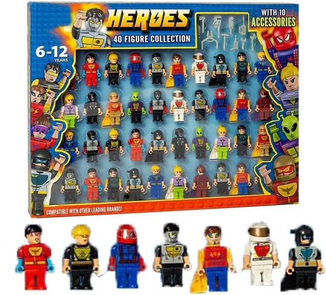 BONAFIDE Brick By Brick Classic Figure Collection, 40pk Figures Set