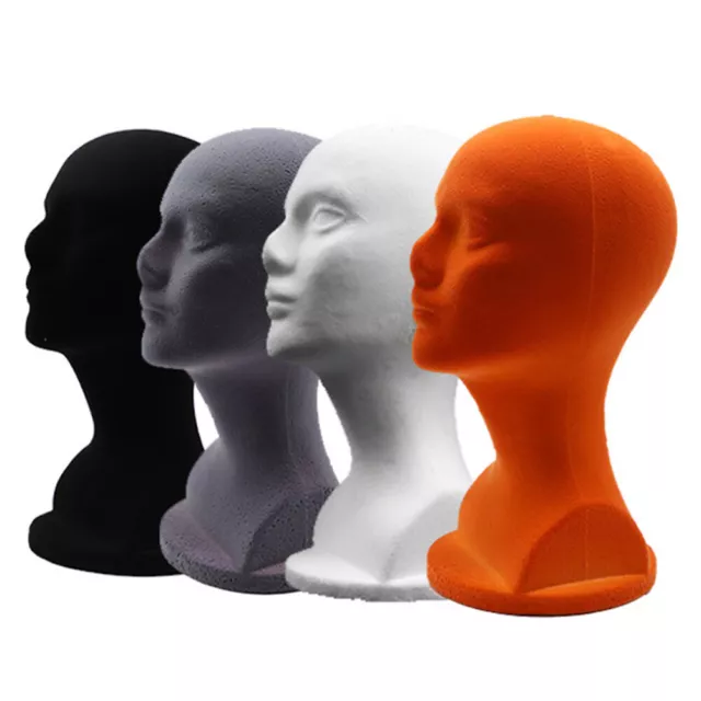 12' MALE Female FOAM MANNEQUIN MANIKIN head wig display hat glasses Stand Rack