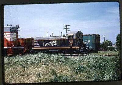 1962 CBQ Burlington Route 1000HP EMD Locomotive #603 - Vintage Railroad Slide