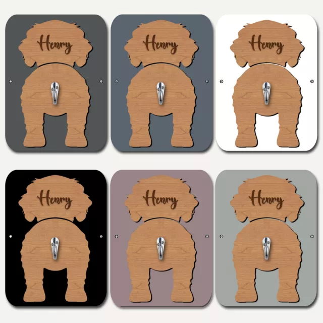 Gancho con soporte de plomo para perro cavachón cualquier color regalo personalizado 2