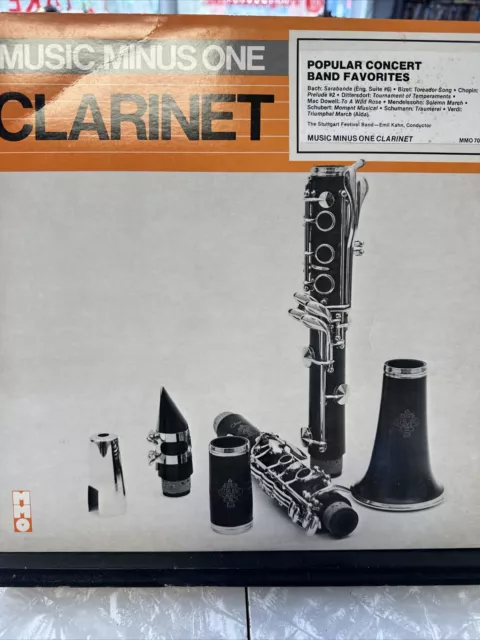 MUSIC MINUS ONE Clarinet 2 Vinyls With Sheet Music $6.98 - PicClick