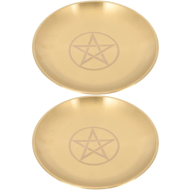 2 Pack Ring Holder Tray Pentagram Home Decor Table Trays Eating Message Board