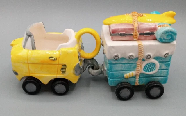 Vintage Applause Wheelees Sugar and Creamer set - 27610