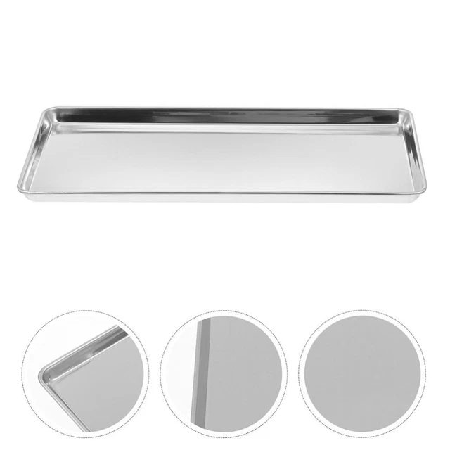 Set Di 6 Pz Acciaio Inox Rotondo Argento Cibo Piatto Piano - Foto 8
