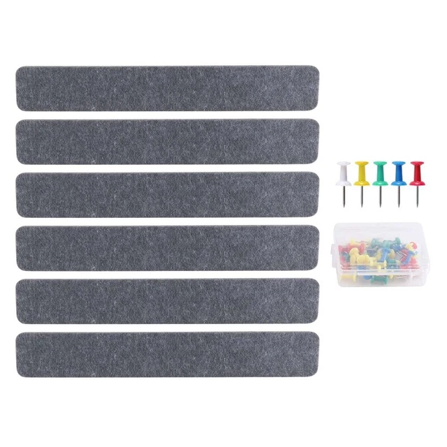 6 ud. fieltro anuncio Board Bar rayas fieltro autoadhesivo Board S E2C6