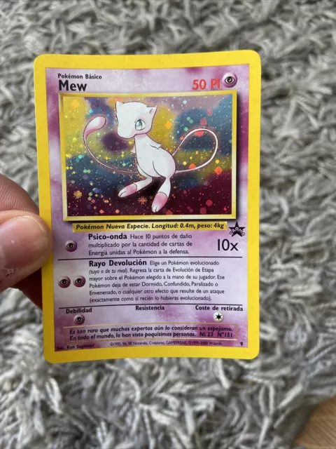 Mavin  Mew - 9 - Black Star Holo Rare Promo 1999 TCG - Pokemon Card -  SPANISH - MP