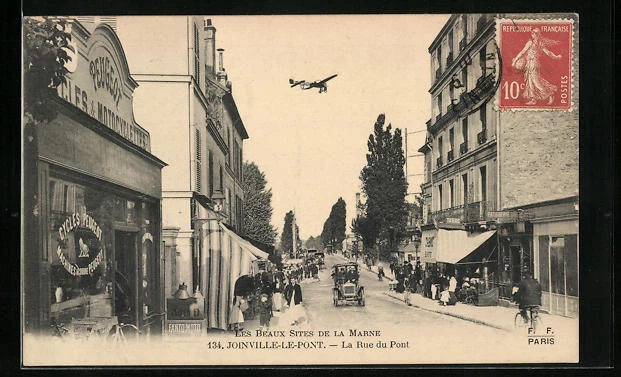 CPA Joinville-le-Pont, La Rue du Pont